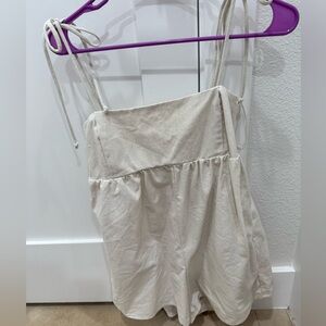 Linen Romper. Size small